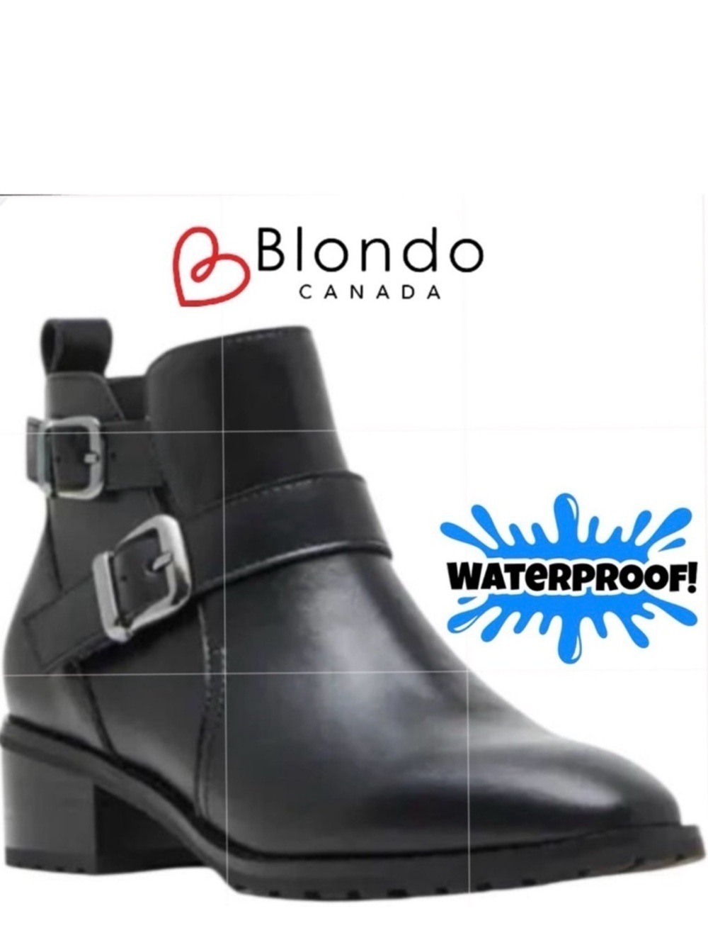 NWOB $150 Blondo Shantel Waterproof Ankle Boots – Black